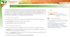 Desktop Screenshot of afrique-gouvernance.net
